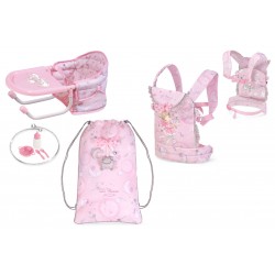 Set de Viaje de Muñecas con Trona 3 en 1 Magic María DeCuevas Toys 60034