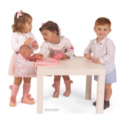 Set de Viaje de Muñecas con Trona 3 en 1 Magic María DeCuevas Toys 60034 | DeCuevas Toys