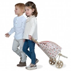 Carro de Muñecas Silla 2 en 1 de 3 Ruedas con Muñeca Sweet DeCuevas 90248