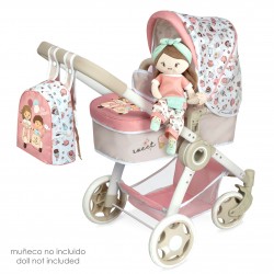 Carro de Muñecas Silla 2 en 1 de 3 Ruedas con Muñeca Sweet DeCuevas 90248