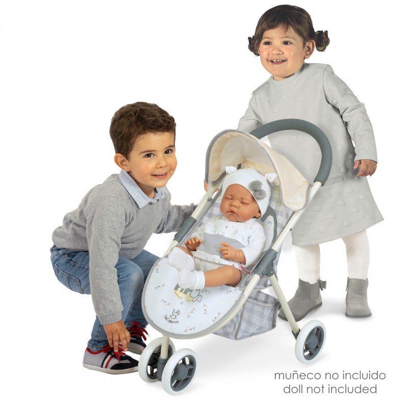 Carro De Muñecas Pipo Silla Plegable – Decuevas Toys 90247, Multicolor, Medidas 33x48x55 Cm, Para Niños +3 Años