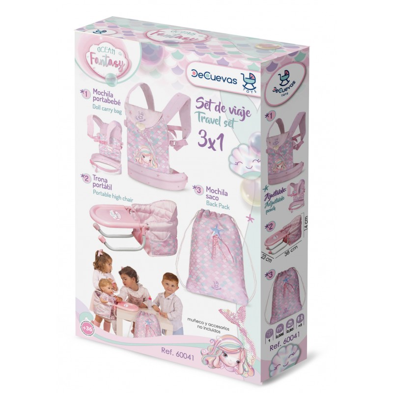 Poussette de Poupée Pliante Assortiment 1 DeCuevas Toys 90089