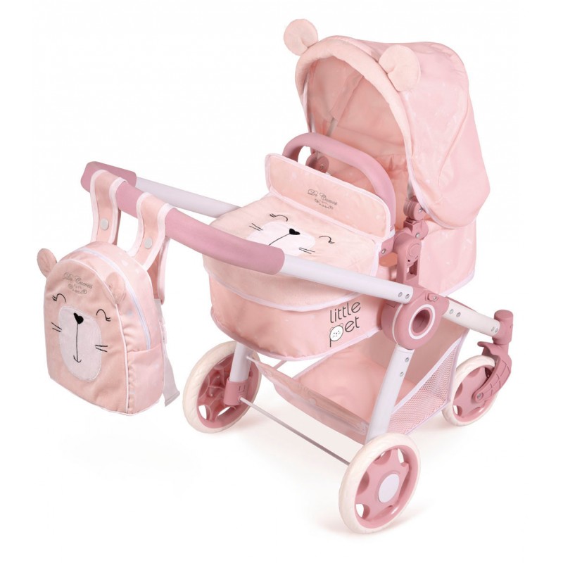 cuerno Duplicar doblado Carro de Muñecas Plegable Animalitos Little Pet 3x1 DeCuevas Toys 80539 |  DeCuevas Toys