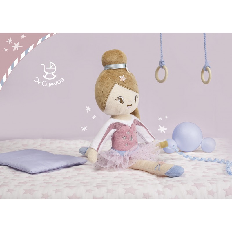 DE CUEVAS TOYS Gala Puppe Mit Weichem Körper – Ca. 36 Cm Hoch, Rosa & Blau, Gefüllt Mit Watte (ohne Zubehör)
