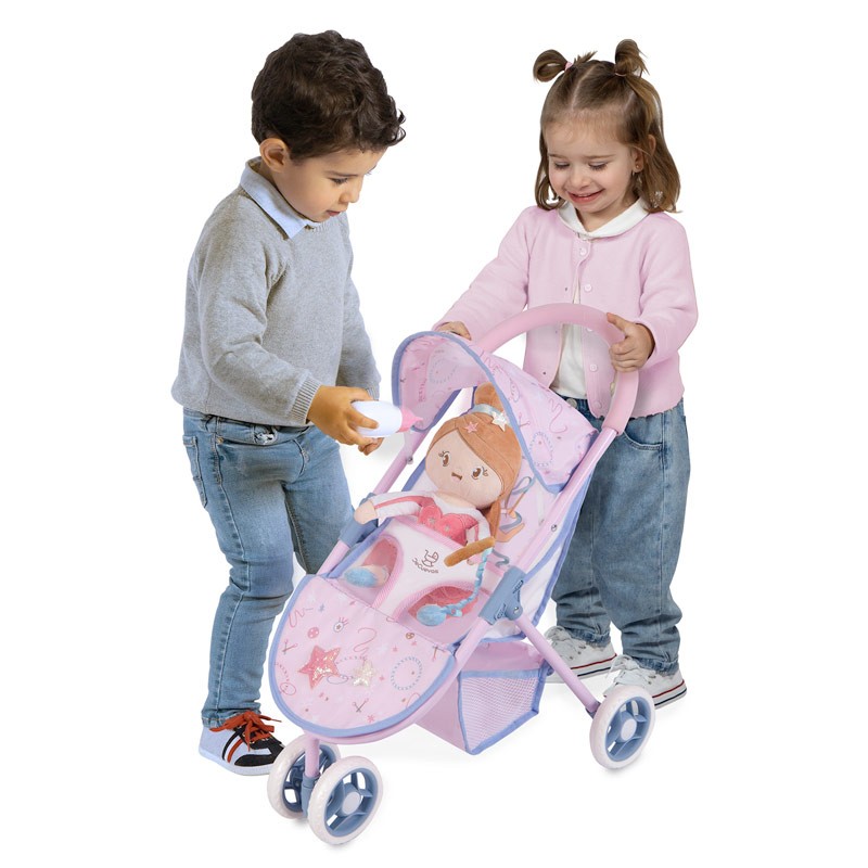 Carrello della spesa per bambini Supermarket con cestello e 5'' ruote