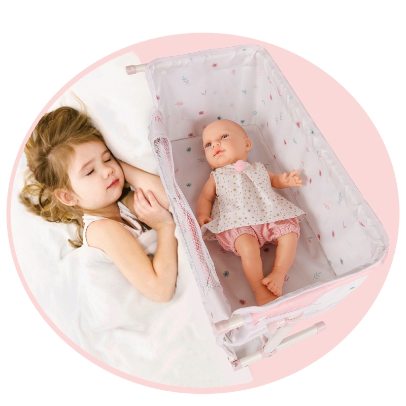 Cuna Para Muñecas De Cuevas Con Bolso Juguete Infantil Atrix Color Rosa Cuna Para Muñecas De Cuevas Con Bolso Juguete Infantil Atrix Color Rosa