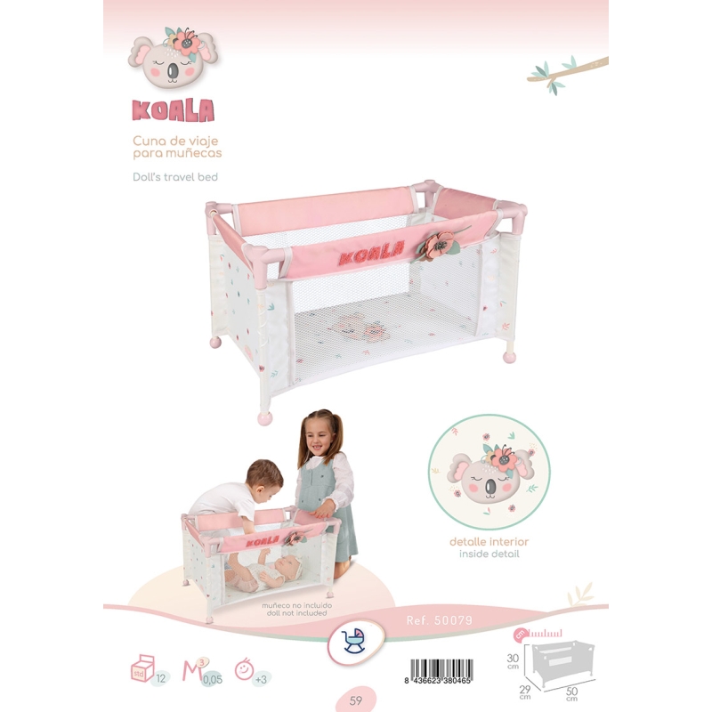Poussette pour Poupées Pliante Magic María 3x1 DeCuevas Toys 80534
