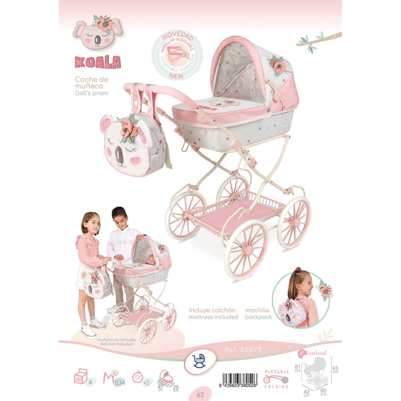 Armario Cambiador de Muñecas Plegable Koala con Accesorios DeCuevas 53079 | DeCuevas Toys