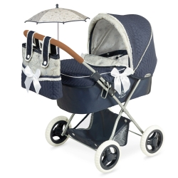 Carro de Muñecas Vintage Plegable con Sombrilla DeCuevas Toys 85044