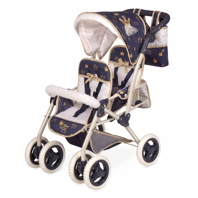 Carro de Muñecas Silla Gemelar Plegable Classic Gold DeCuevas Toys 90332