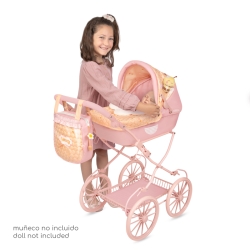 Carro de Muñecas Plegable con Manillar Regulable y Peluche Honey DeCuevas 80070 | DeCuevas Toys