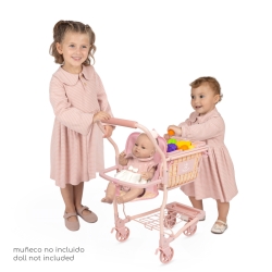 Carrito de Supermercado con Cesta y Frutas Honey DeCuevas 52170 | DeCuevas Toys