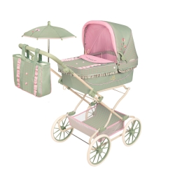 Carro de Muñecas Reborn Plegable con Manillar Regulable y Sombrilla Botanic DeCuevas 82068