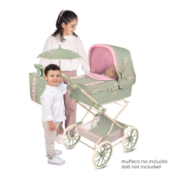 Carro de Muñecas Reborn Plegable con Manillar Regulable y Sombrilla Botanic DeCuevas 82068 | DeCuevas Toys
