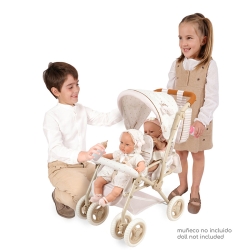 Carro de Muñecas Silla Gemelar Plegable Verona DeCuevas 90378 | DeCuevas Toys