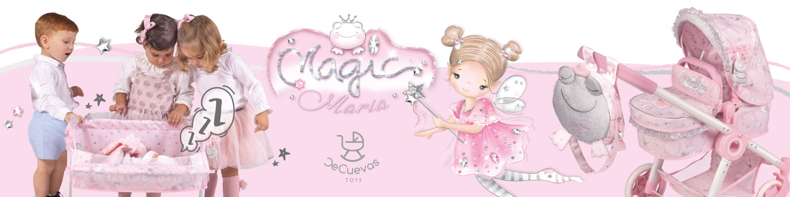 Cuna Parque Cambiador Pequeño de Muñecas Magic María DeCuevas Toys 53134